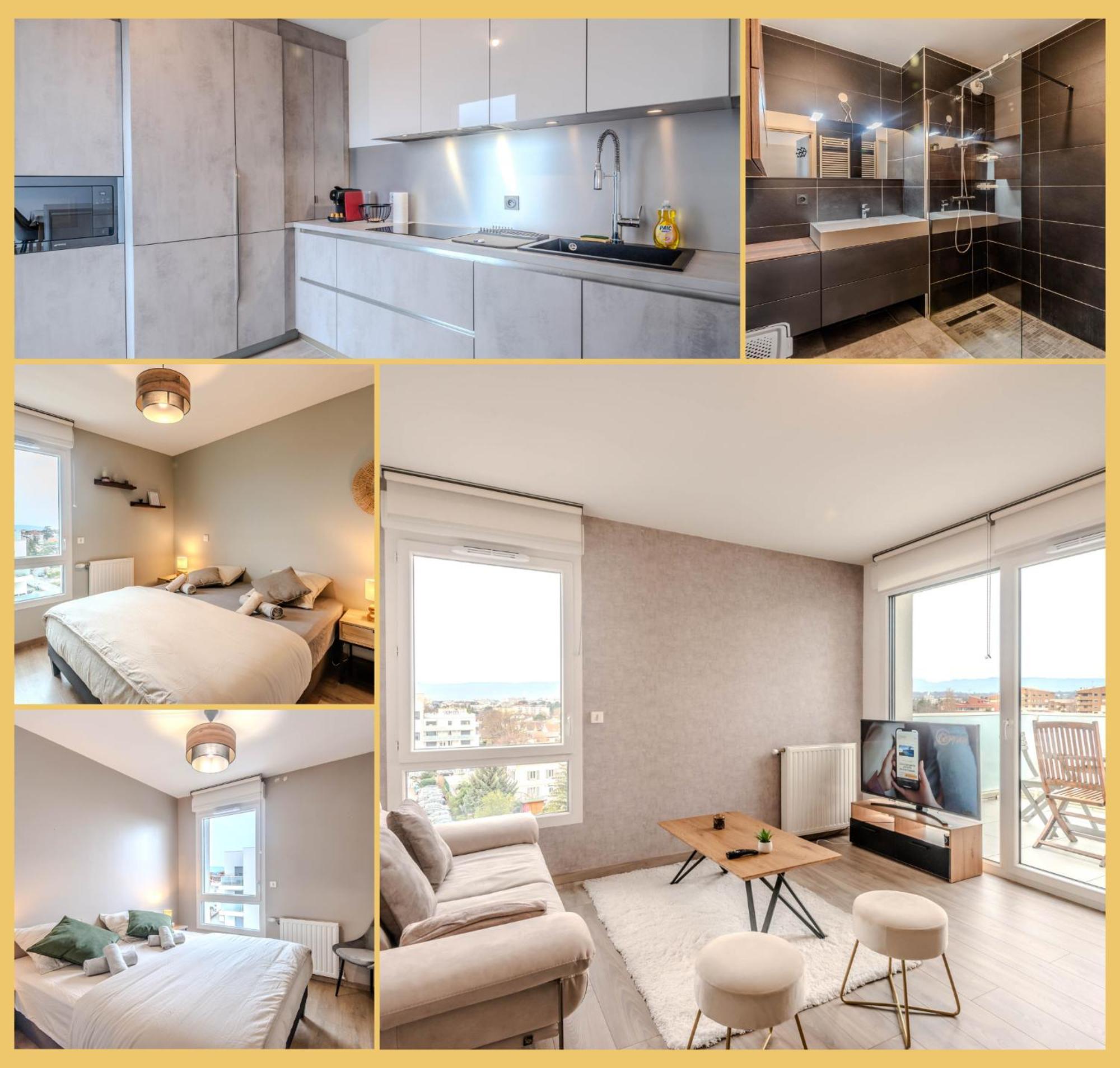 Ferienwohnung Appart T3 Moderne Ambilly Exterior foto